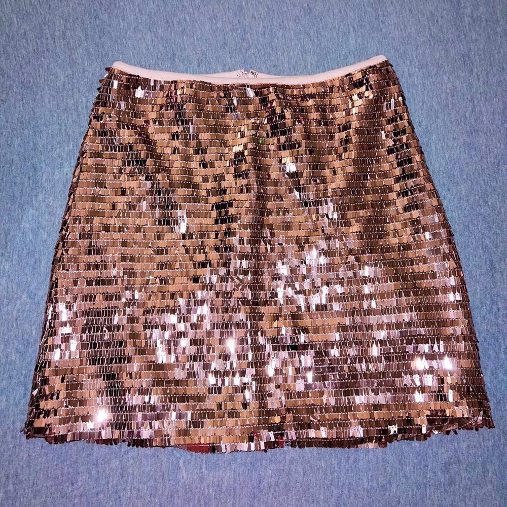 Rose gold Gianni Bini sequin skirt